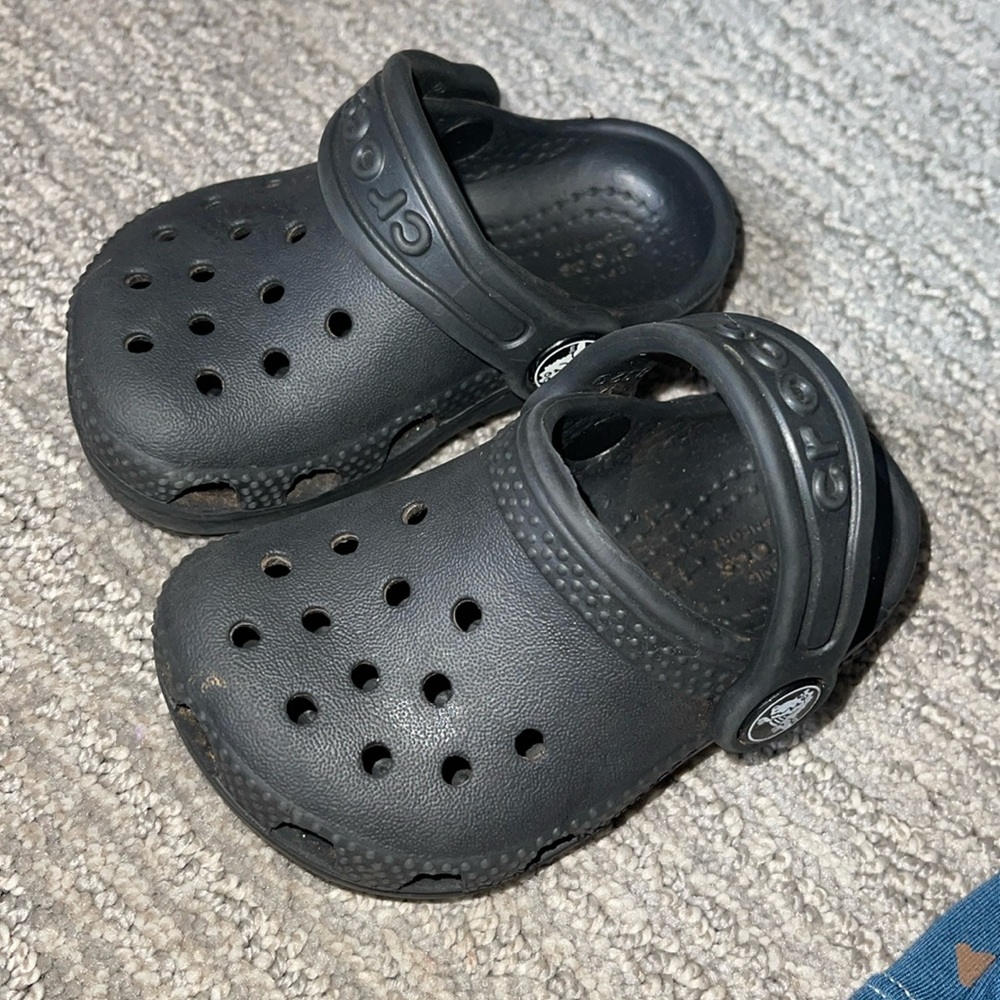 Baby black crocs